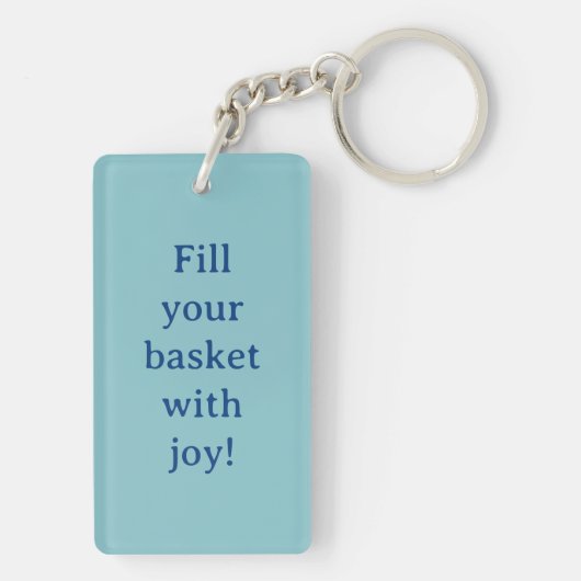 Vul je mandje met Joy Easter Acryl Sleutelhanger (achterkant)