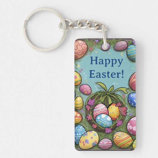 Vul je mandje met Joy Easter Acryl Sleutelhanger (Voorkant)