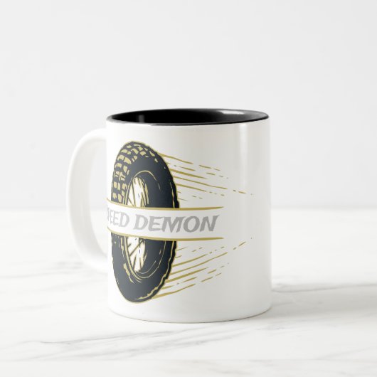 Vul je ochtenden met de Speed Demon Coffee Mok (Voorkant links)