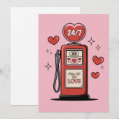 Vul je tank met liefde grappige valentine kaart ta (Voorkant / Achterkant)