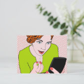 Vul lippenverlies aan briefkaart (Staand voorkant)