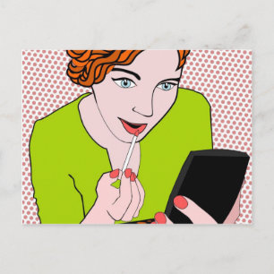 Vul lippenverlies aan briefkaart