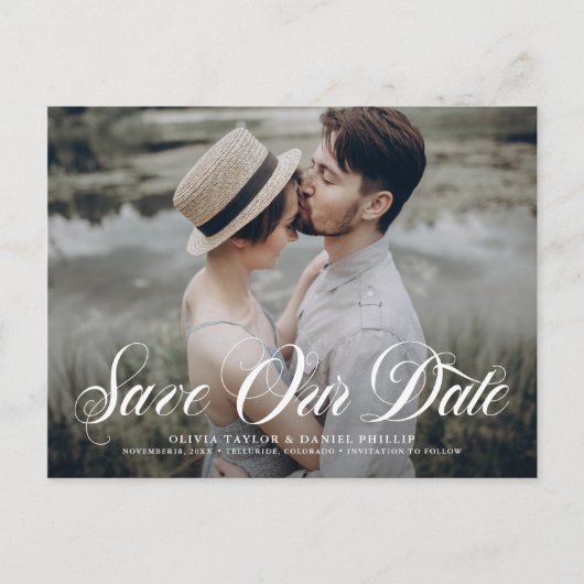 Vul Manuscript sparen Onze Foto van de Bekleding v Aankondigingskaart (Voorkant)