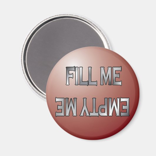 Vul me-Lege rode vaatwasmachine magneet (Voorkant / Achterkant)