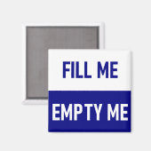 Vul me Lege vaatwasser Magneet (Voorkant / Achterkant)