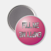 Vul me met mijn roze vaatwasmachine magneet (Voorkant / Achterkant)