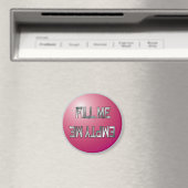 Vul me met mijn roze vaatwasmachine magneet (Insitu (Vaatwasser))