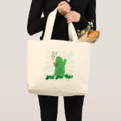 Vul me op Funny Halloween Snoep Monster Grote Tote Bag (Voorkant (product))