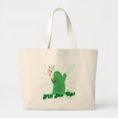 Vul me op Funny Halloween Snoep Monster Grote Tote Bag (Voorkant)