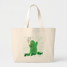 Vul me op Funny Halloween Snoep Monster Grote Tote Bag