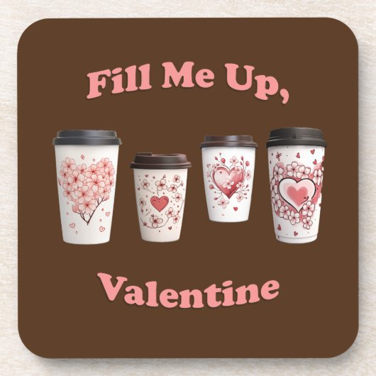 Vul me op, Valentijn! Bier Onderzetter (Voorkant)