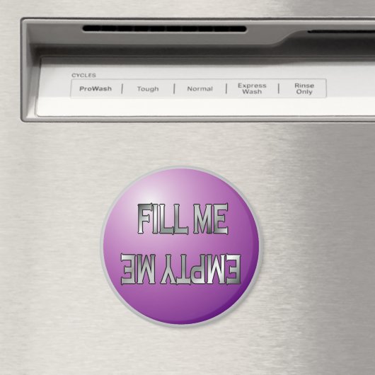 Vul me Paarse vaatwasmachine magneet (Insitu (Vaatwasser))