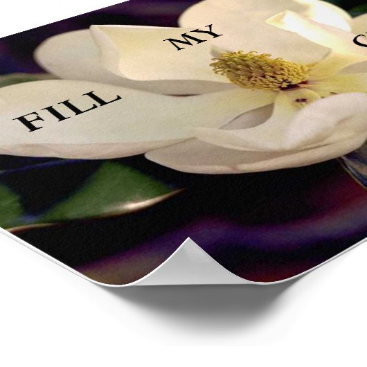 Vul mijn beker! Poster (Hoek)