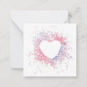 Vul Mijn Hart Plat Notitiekaart Notitiekaartje (Voorkant)