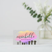 Vul penseel | Kiss Stain | Glitter Visitekaartje (Staand voorkant)