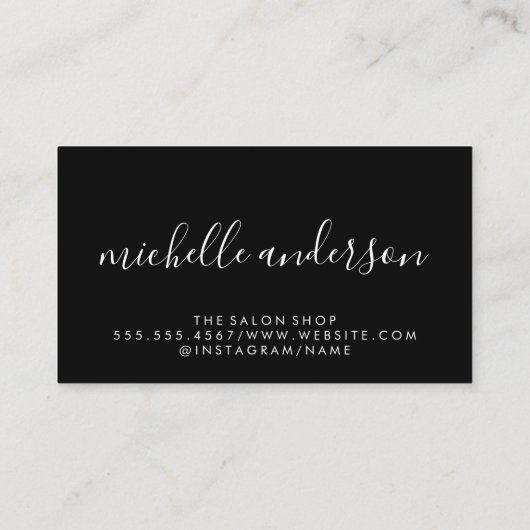 Vul penseel | Kiss Stain | Glitter Visitekaartje (Achterkant)