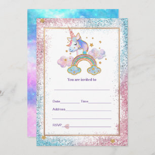 Vul Unicorn uitnodiging in