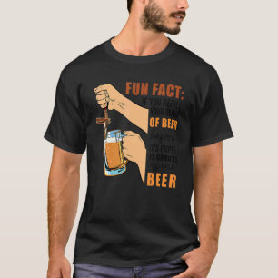 Vul uw glas bier voor nog lege getallen t-shirt