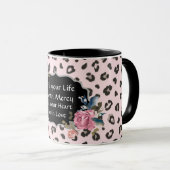 Vul uw leven met Mercy Animal Print Mok (Voorkant rechts)