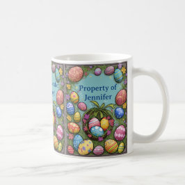 Vul uw mandje met vreugde gepersonaliseerd Pasen Koffiemok