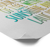 Vul uw Motivatie prijsopgave voor Life Black Cat Poster (Hoek)