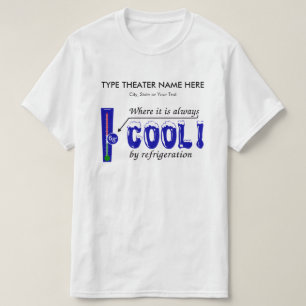 Vul uw theater en locatie in - airconditioning t-shirt