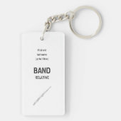 Vul uw Zodiac Sign anti-ISO Wht. Pers. Sleutelhanger (achterkant)