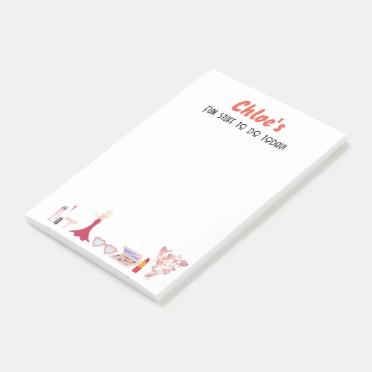 Vul vandaag dingen in /editable text post-it® notes (Schuin)