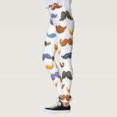 Vul verschillende kleurige snuisterpatronen aan leggings (Links)