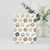 Vul vier hartvormen van bladklaver aan briefkaart (Staand voorkant)