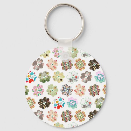 Vul vier hartvormen van bladklaver aan sleutelhanger (Voorkant)