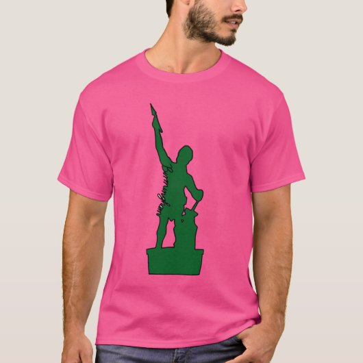 Vulcan Birmingham Alabama Green T-shirt (Voorkant)