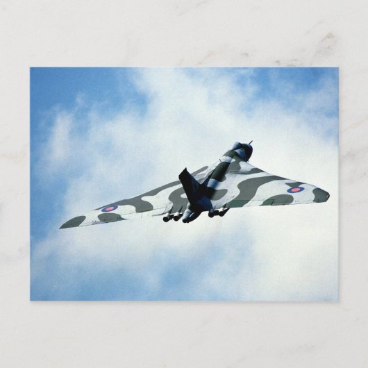 Vulcan Bomber Briefkaart (Voorkant)