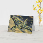 Vulcan Bomber Fathers Day Card Kaart (Gele Bloem)