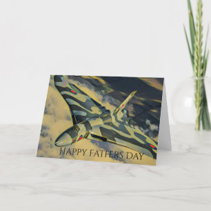 Vulcan Bomber Fathers Day Card Kaart