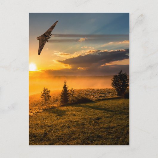 Vulcan Bomber Misty Dawn Briefkaart (Voorkant)