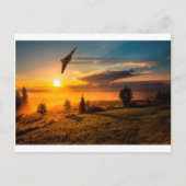 Vulcan Bomber Misty Dawn Briefkaart (Voorkant)