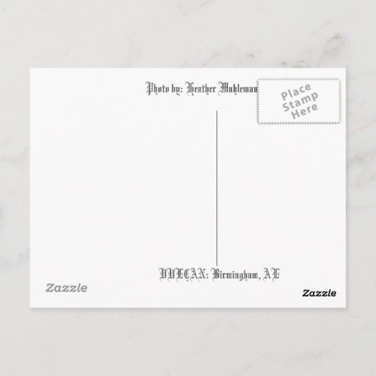 Vulcan Briefkaart (Achterkant)