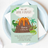 Vulcan Dinosaurs Oerwoud verjaardagsfeestje voor k Kaart