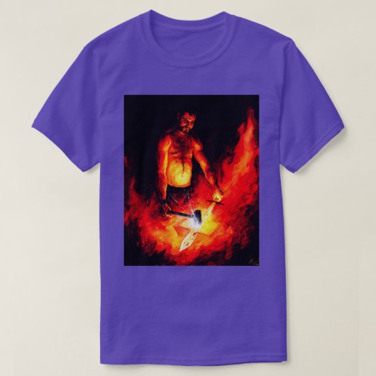 Vulcan God of the Forge T T-shirt (Design voorkant)