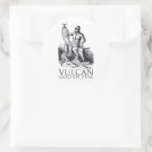 Vulcan Ronde Sticker (Tas)
