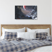 Vulcan (sneeuw) canvas afdruk (Insitu (Slaapkamer))
