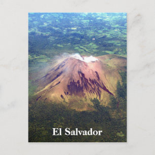 vulcano aerial el salvador briefkaart
