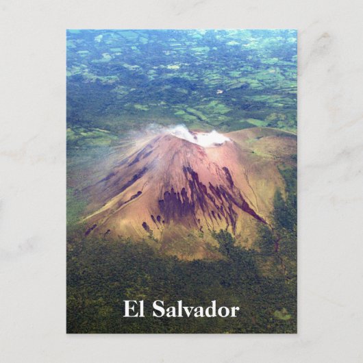 vulcano aerial el salvador briefkaart (Voorkant)