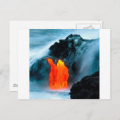 Vulcano Lava-stroom uit Kilauea Hawaii Briefkaart (Voorkant / Achterkant)