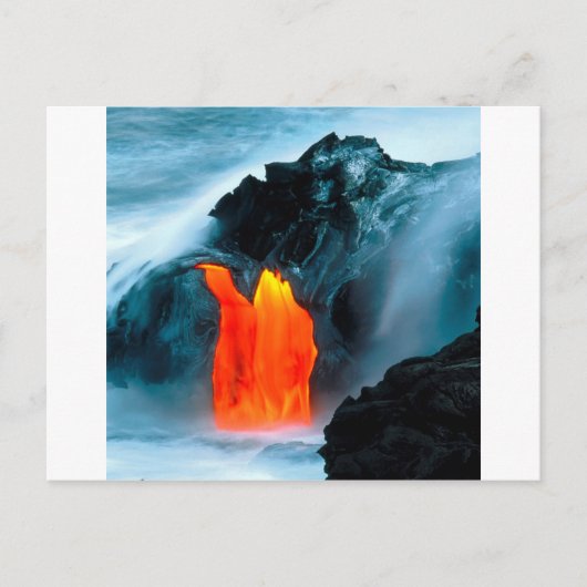 Vulcano Lava-stroom uit Kilauea Hawaii Briefkaart (Voorkant)