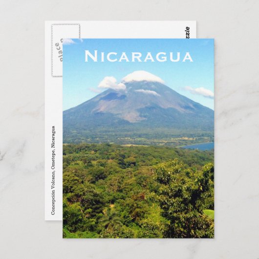 vulcano nicaragua briefkaart (Voorkant / Achterkant)