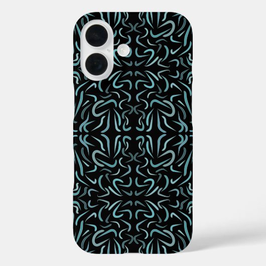 Vulde Vormgeving Ingevuld Met Aquatische Kleuren Case-Mate iPhone Case (Achterkant)