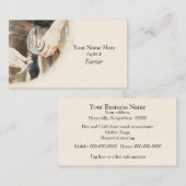 Vulder die een hoefijzer nadert visitekaartje (Voorkant / Achterkant)