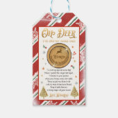 Vulder van de kerstboompenkast van Rudolph Cadeaulabel (Voorkant)